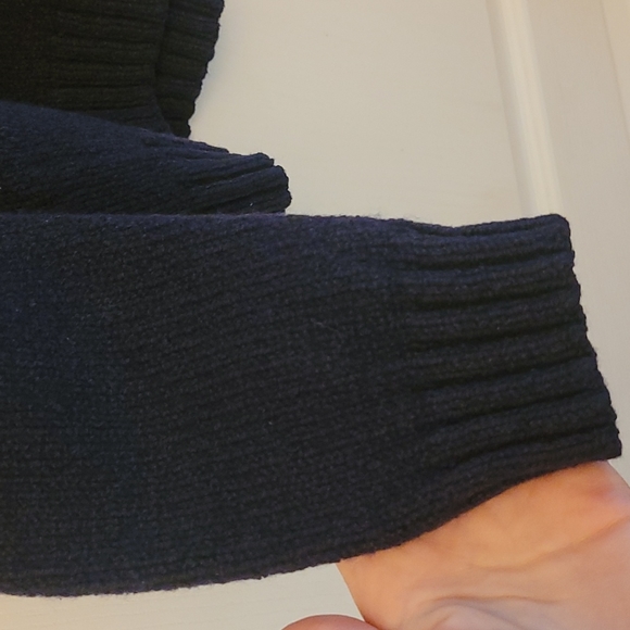 EUC Wool and Cotton Navy Ermenegildo Zenga Sweater - Picture 5 of 12